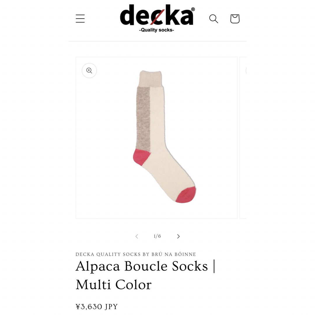 DECKA QUALITY SOCKS レディースのレッグウェア(ソックス)の商品写真