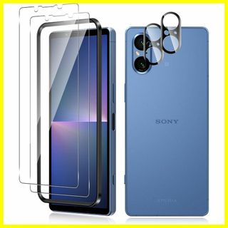 【特価商品】【2枚+2枚セット】For Sony Xperia 5V ガラスフィ