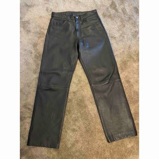 本革 22AW SUNFLOWER LOOSE LEATHER レザーパンツ (その他)