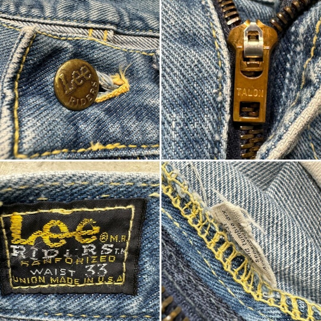 Lee(リー)の70's Lee 200Z デニムパンツ ストレート 最終サイド黒タグ W33 メンズのパンツ(デニム/ジーンズ)の商品写真