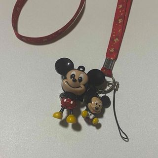 ディズニー(Disney)のDisney ディズニー ミッキーマウス ストラップ(キャラクターグッズ)