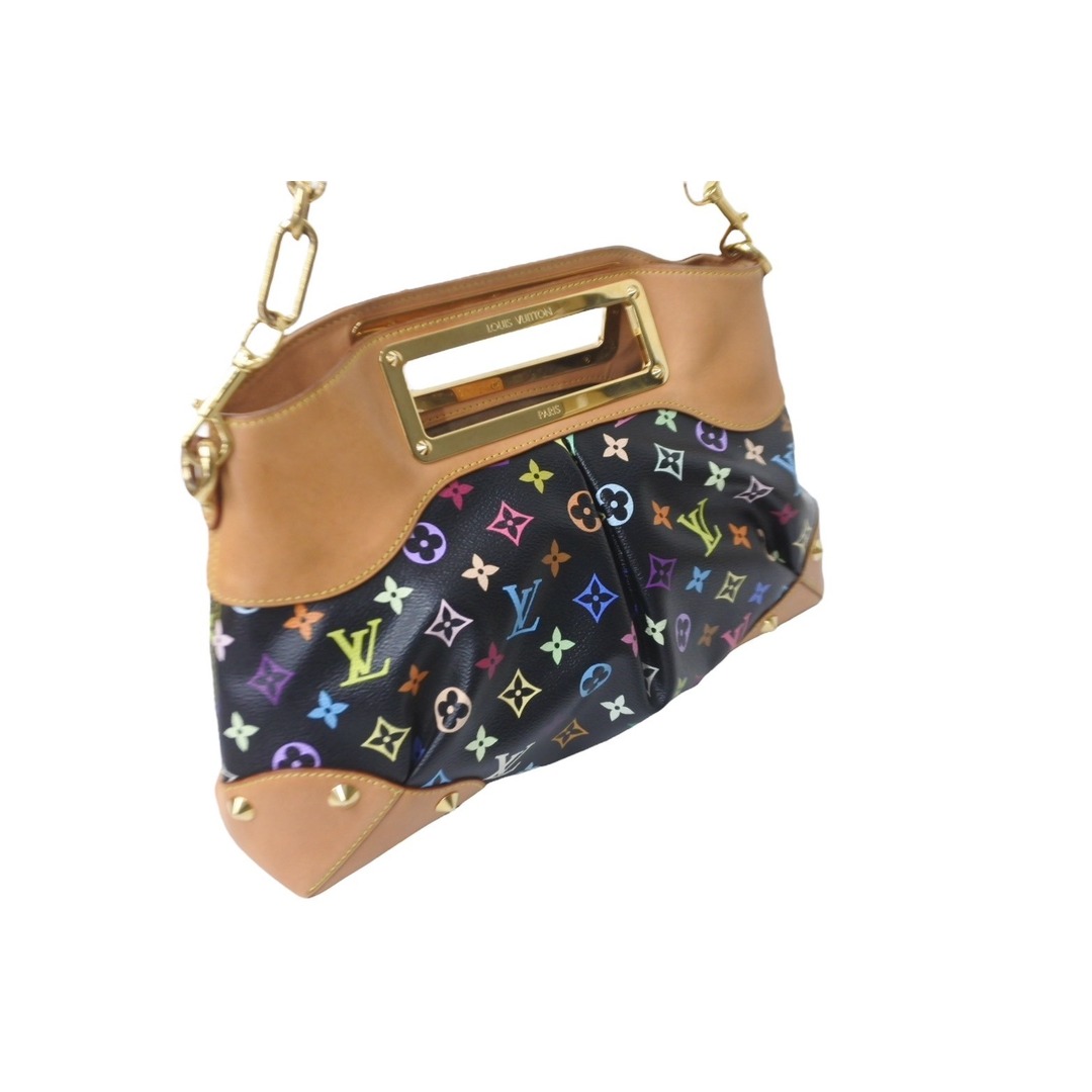 LOUIS VUITTON(ルイヴィトン)のLOUIS VUITTON ルイヴィトン ジュディPM M40258 ハンドバッグ 2way モノグラムマルチカラー 村上隆 ブラック ゴールド金具 良品 中古 62807 レディースのバッグ(ハンドバッグ)の商品写真