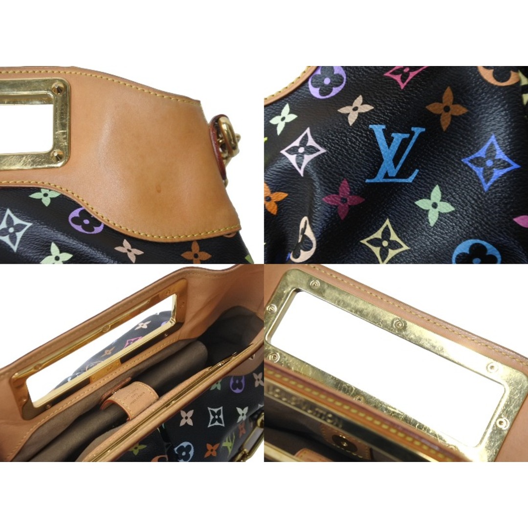 LOUIS VUITTON(ルイヴィトン)のLOUIS VUITTON ルイヴィトン ジュディPM M40258 ハンドバッグ 2way モノグラムマルチカラー 村上隆 ブラック ゴールド金具 良品 中古 62807 レディースのバッグ(ハンドバッグ)の商品写真