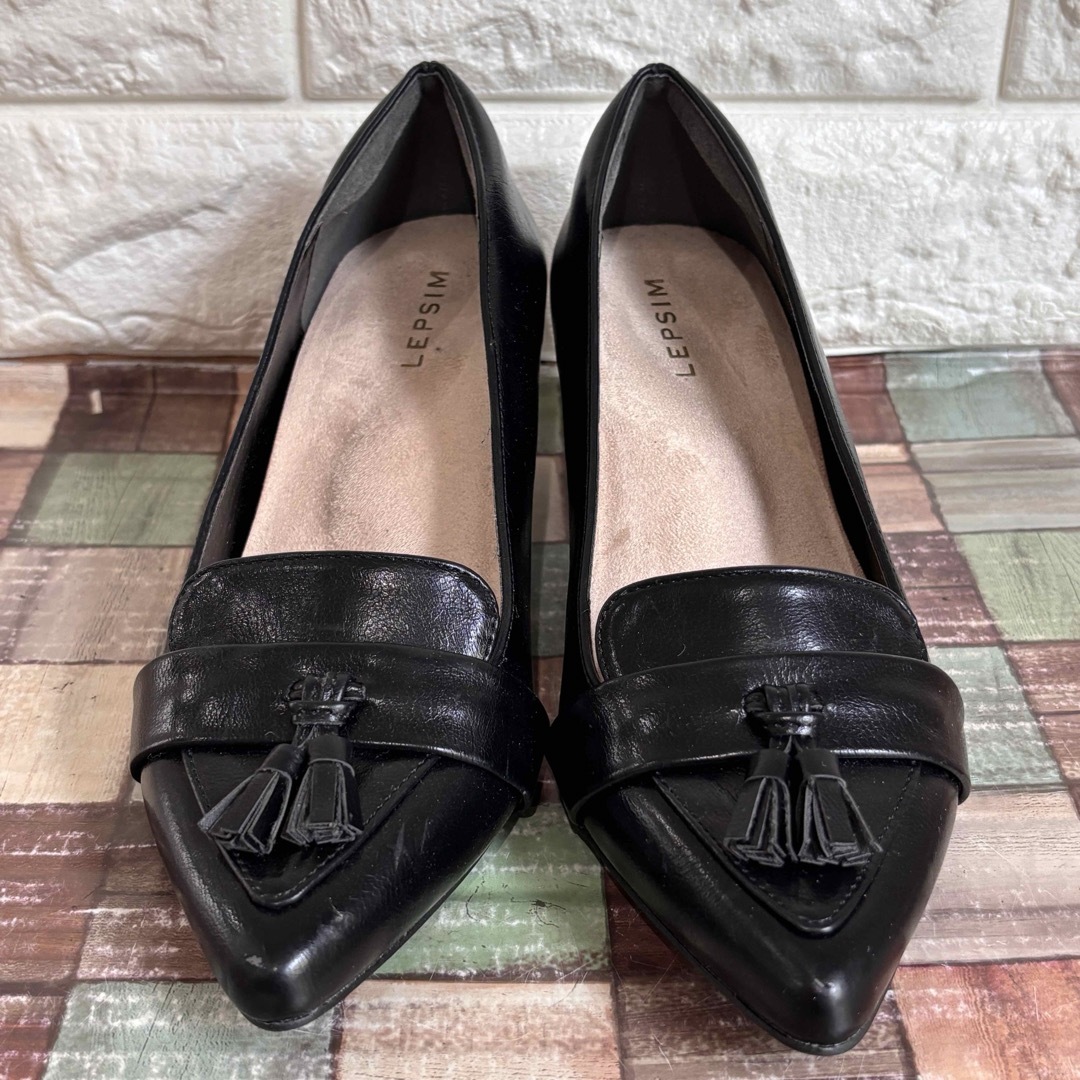 LEPSIM(レプシィム)のLEPSIM レプシィム ソフトクッションパンプス  ブラック　パンプス ヒール レディースの靴/シューズ(ハイヒール/パンプス)の商品写真
