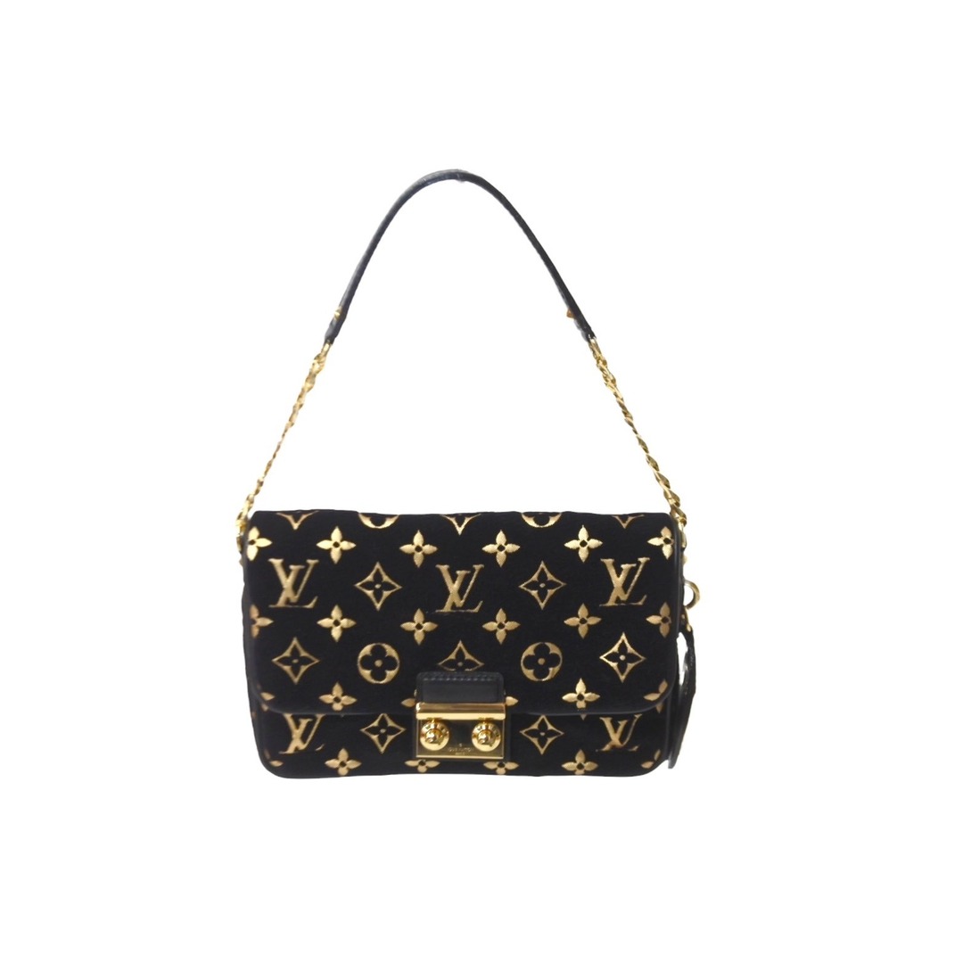 LOUIS VUITTON(ルイヴィトン)の極美品 LOUIS VUITTON ルイヴィトン ポシェット カリー M93131 ワンショルダーバック 2010年クルーズライン ブラック 中古 62739 レディースのバッグ(ハンドバッグ)の商品写真