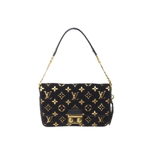 ルイヴィトン(LOUIS VUITTON)の極美品 LOUIS VUITTON ルイヴィトン ポシェット カリー M93131 ワンショルダーバック 2010年クルーズライン ブラック 中古 62739(ハンドバッグ)