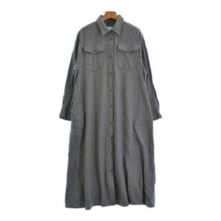 Simplicite - Simplicite シンプルシテ シャツワンピース F グレー 【古着】【中古】