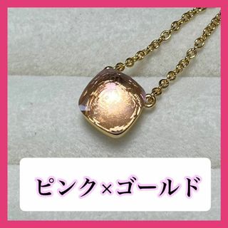 003ピンクヌードネックレスポメラート風アクセサリー石プレゼント結婚式誕生日(ネックレス)