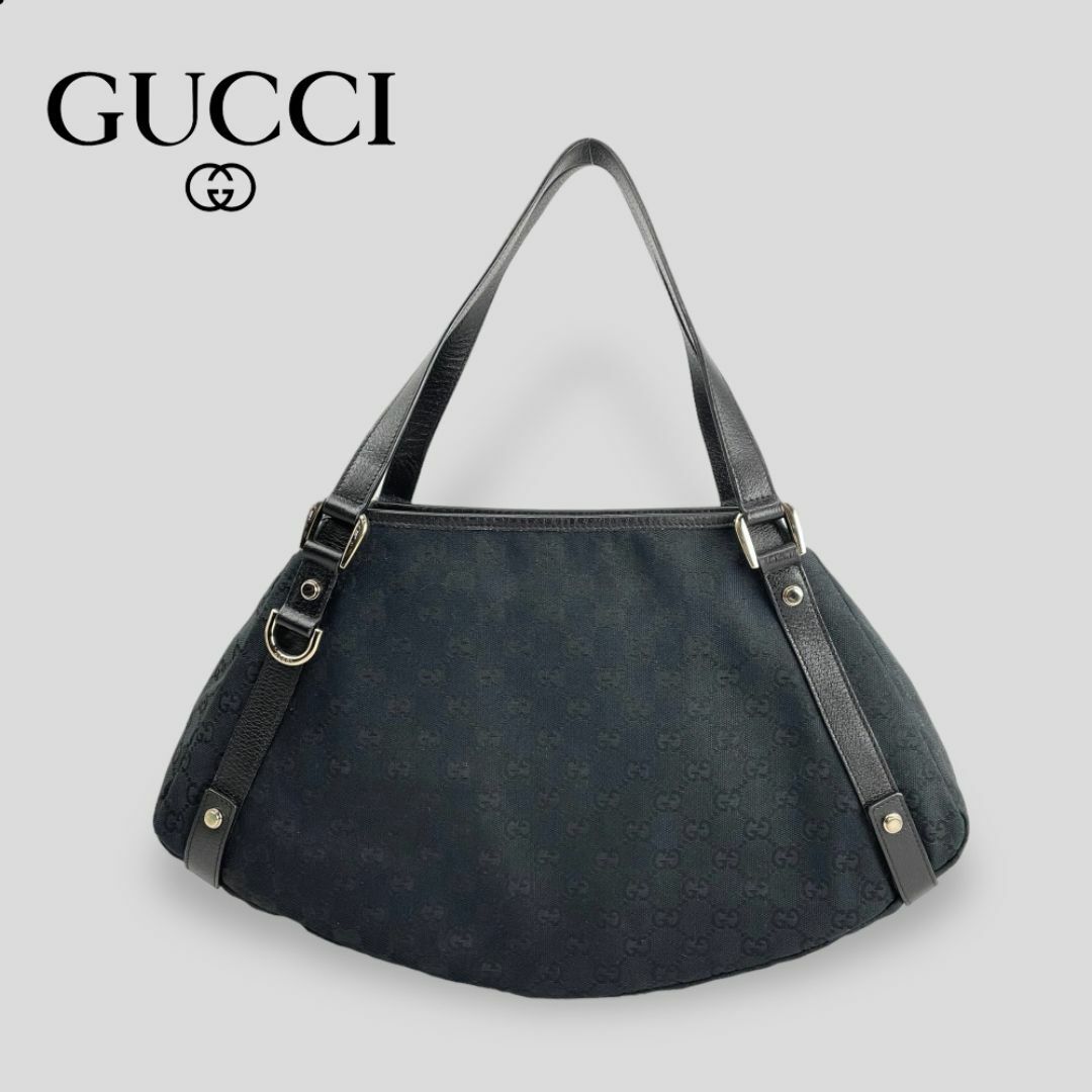 Gucci(グッチ)の■GUCCI グッチ■アビーライン GGキャンバス セミショルダートートブラック レディースのバッグ(トートバッグ)の商品写真