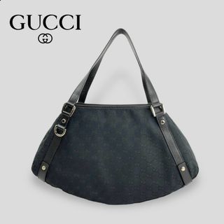 グッチ(Gucci)の■GUCCI グッチ■アビーライン GGキャンバス セミショルダートートブラック(トートバッグ)