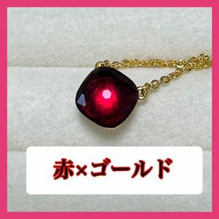 004赤色ヌードネックレスポメラート風アクセサリー石プレゼント結婚式誕生日(ネックレス)