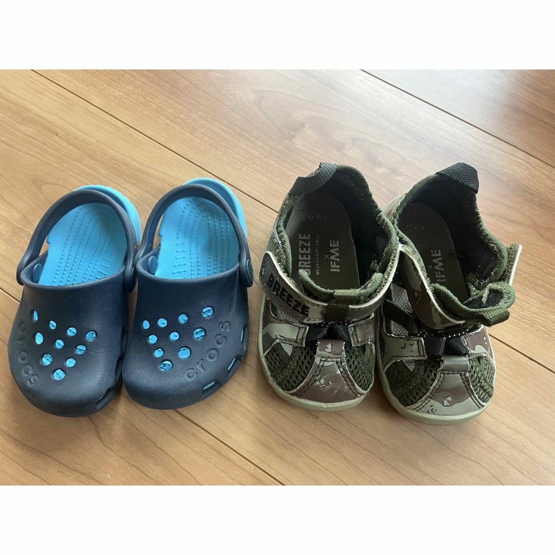 crocs(クロックス)のキッズサンダルまとめ売り　クロックス　ブリーズ　14cm キッズ/ベビー/マタニティのベビー靴/シューズ(~14cm)(サンダル)の商品写真