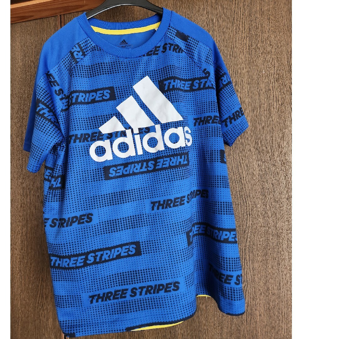 adidas(アディダス)のアディダス Tシャツ 160cm キッズ/ベビー/マタニティのキッズ服男の子用(90cm~)(Tシャツ/カットソー)の商品写真