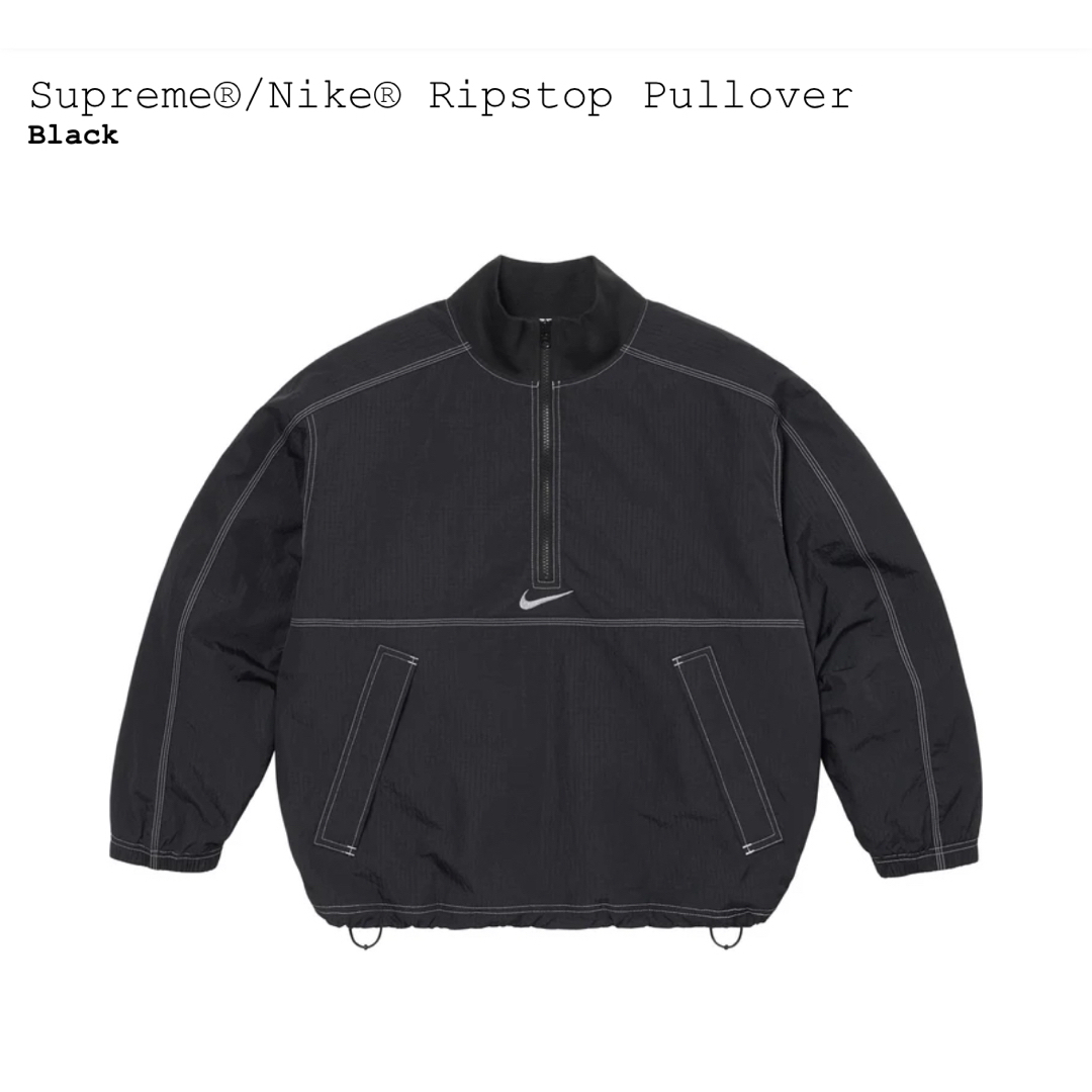 Supreme(シュプリーム)のSupreme Nike Ripstop Pullover Black Lサイズ メンズのジャケット/アウター(その他)の商品写真