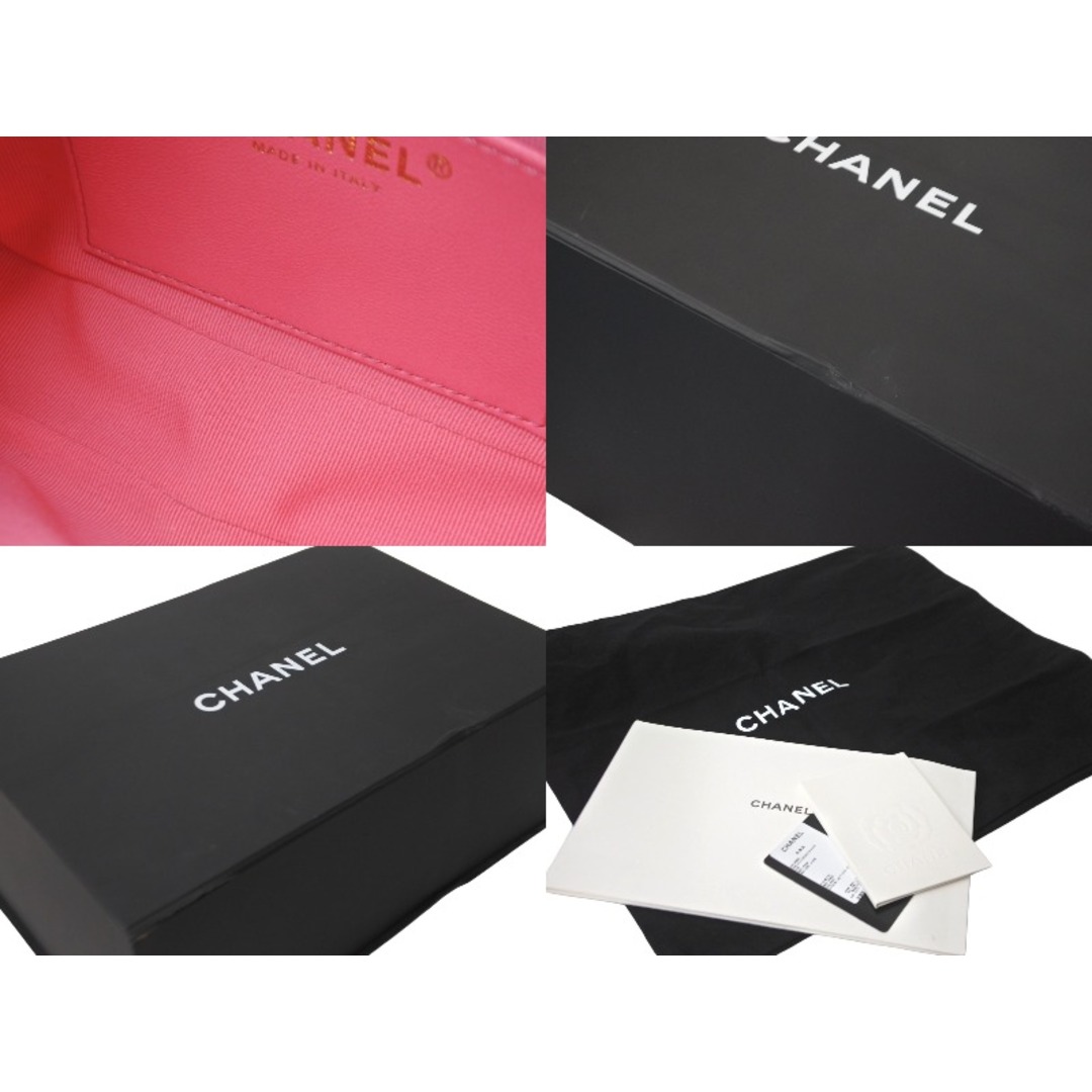 CHANEL(シャネル)の極美品 22SS CHANEL シャネル チェーンショルダーバッグ AS3213 ラムスキン ピンク ゴールド金具 ランダム 中古 62850 レディースのバッグ(ハンドバッグ)の商品写真