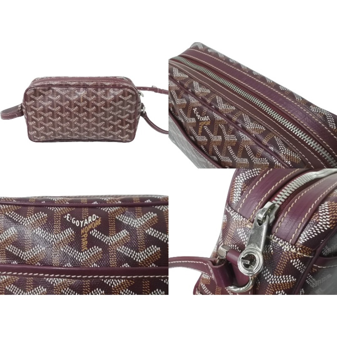 GOYARD(ゴヤール)の極美品 GOYARD ゴヤール カップヴェール ショルダーバッグ ボルドー ヘリンボーン柄 ショルダーバッグ 中古 62849 レディースのバッグ(ハンドバッグ)の商品写真