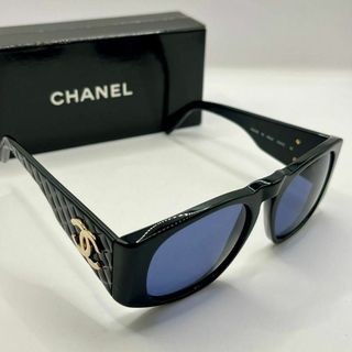 シャネル(CHANEL)のシャネル　マトラッセ　ココマーク　サングラス　0003 10 黒 ゴールド(サングラス/メガネ)