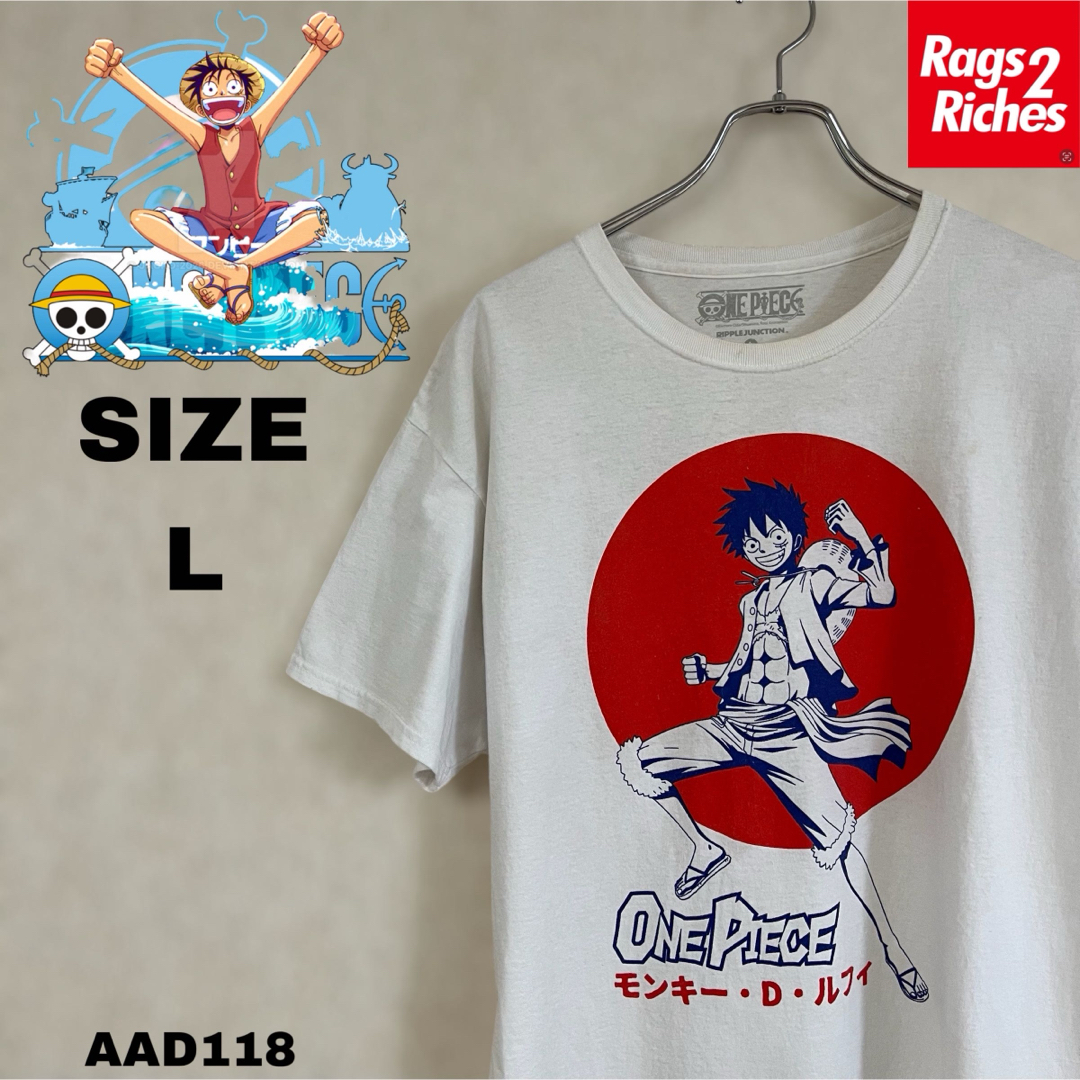 ONE PIECE(ワンピース)のONE PIECE モンキー・D・ルフィ プリント ワンピース Tシャツ メンズのトップス(Tシャツ/カットソー(半袖/袖なし))の商品写真