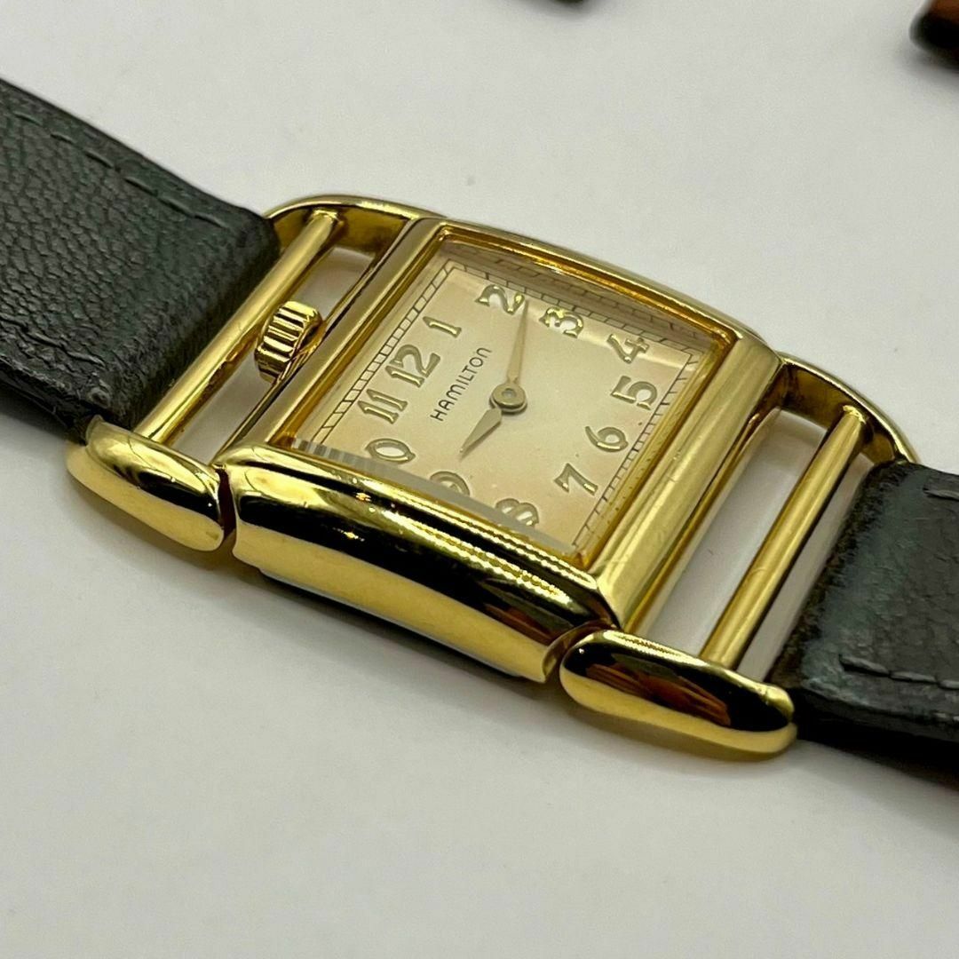 Hamilton(ハミルトン)のハミルトン　レディース腕時計　6176 コントアー ゴールド　クォーツ　箱付き レディースのファッション小物(腕時計)の商品写真