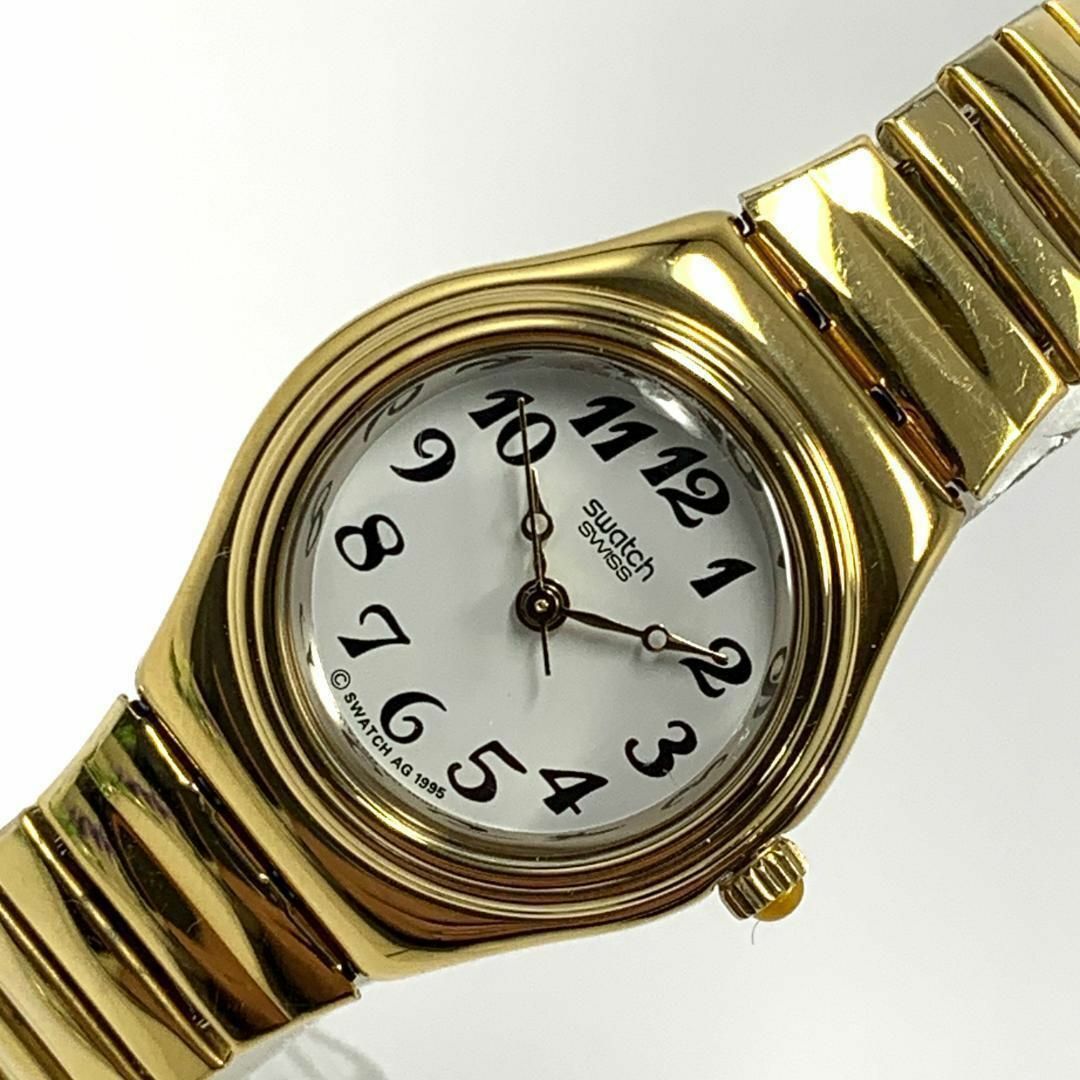 swatch(スウォッチ)の281 稼働品 Swatch スウォッチ SWISS レディース 腕時計 蛇腹 レディースのファッション小物(腕時計)の商品写真