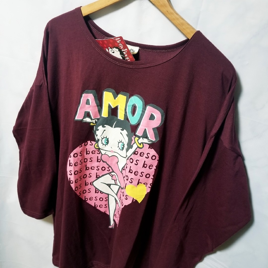 新品   ロンT　長袖シャツ　Betty Boo　ベティーブープ ベティちゃん レディースのトップス(Tシャツ(長袖/七分))の商品写真