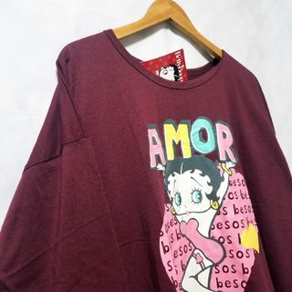 新品   ロンT　長袖シャツ　Betty Boo　ベティーブープ ベティちゃん(Tシャツ(長袖/七分))