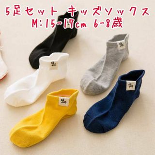 5足組 子供 靴下 M:15-17cm //bv8(靴下/タイツ)