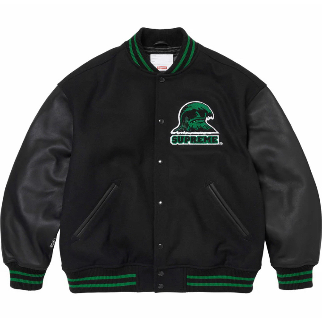 Supreme(シュプリーム)の【S】Supreme Wave Varsity Jacket メンズのジャケット/アウター(スタジャン)の商品写真