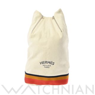 Hermes - 中古 エルメス HERMES レディース ショルダーバッグ ベージュ /パラジウム金具 キャンバス