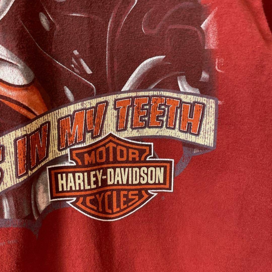 Harley Davidson(ハーレーダビッドソン)のハーレー×ルーニーチューン　バックスバニー　サイズＭ　半袖Ｔシャツ　人気デザイン メンズのトップス(Tシャツ/カットソー(半袖/袖なし))の商品写真