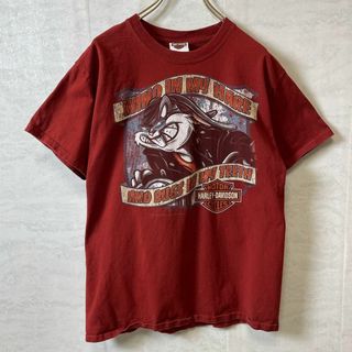 ハーレーダビッドソン(Harley Davidson)のハーレー×ルーニーチューン　バックスバニー　サイズＭ　半袖Ｔシャツ　人気デザイン(Tシャツ/カットソー(半袖/袖なし))