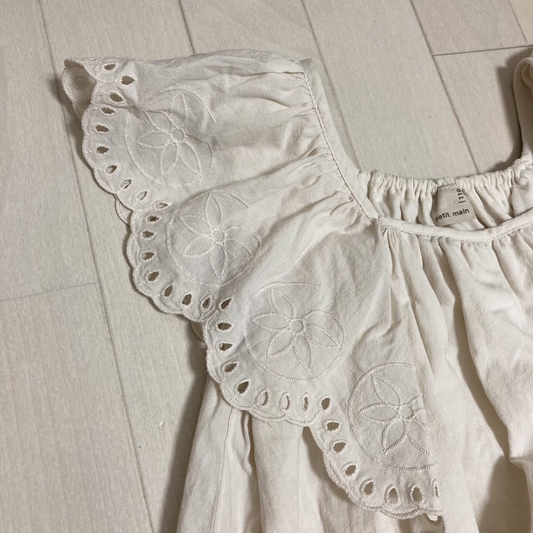 petit main(プティマイン)のpetit main女の子ワンピース110 キッズ/ベビー/マタニティのキッズ服女の子用(90cm~)(ワンピース)の商品写真