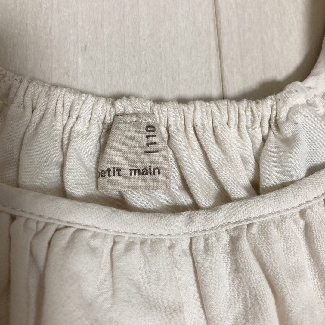 petit main(プティマイン)のpetit main女の子ワンピース110 キッズ/ベビー/マタニティのキッズ服女の子用(90cm~)(ワンピース)の商品写真