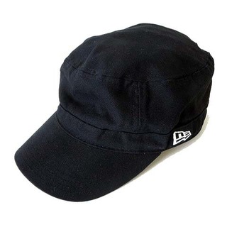 ニューエラー(NEW ERA)のニューエラ キャップ 帽子 ぼうし ワークキャップ ロゴ 刺繍 60.6cm 黒(その他)