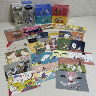 ムーミン(MOOMIN)のムーミン一家 ムーミン 瓶 カラーボックス ポストカード DVD(キャラクターグッズ)