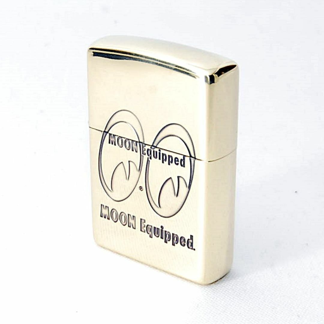 正規品 MOON Equipped Zippo ライター Brass 真鍮 メンズのファッション小物(タバコグッズ)の商品写真