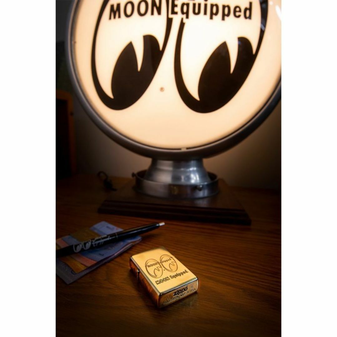 正規品 MOON Equipped Zippo ライター Brass 真鍮 メンズのファッション小物(タバコグッズ)の商品写真