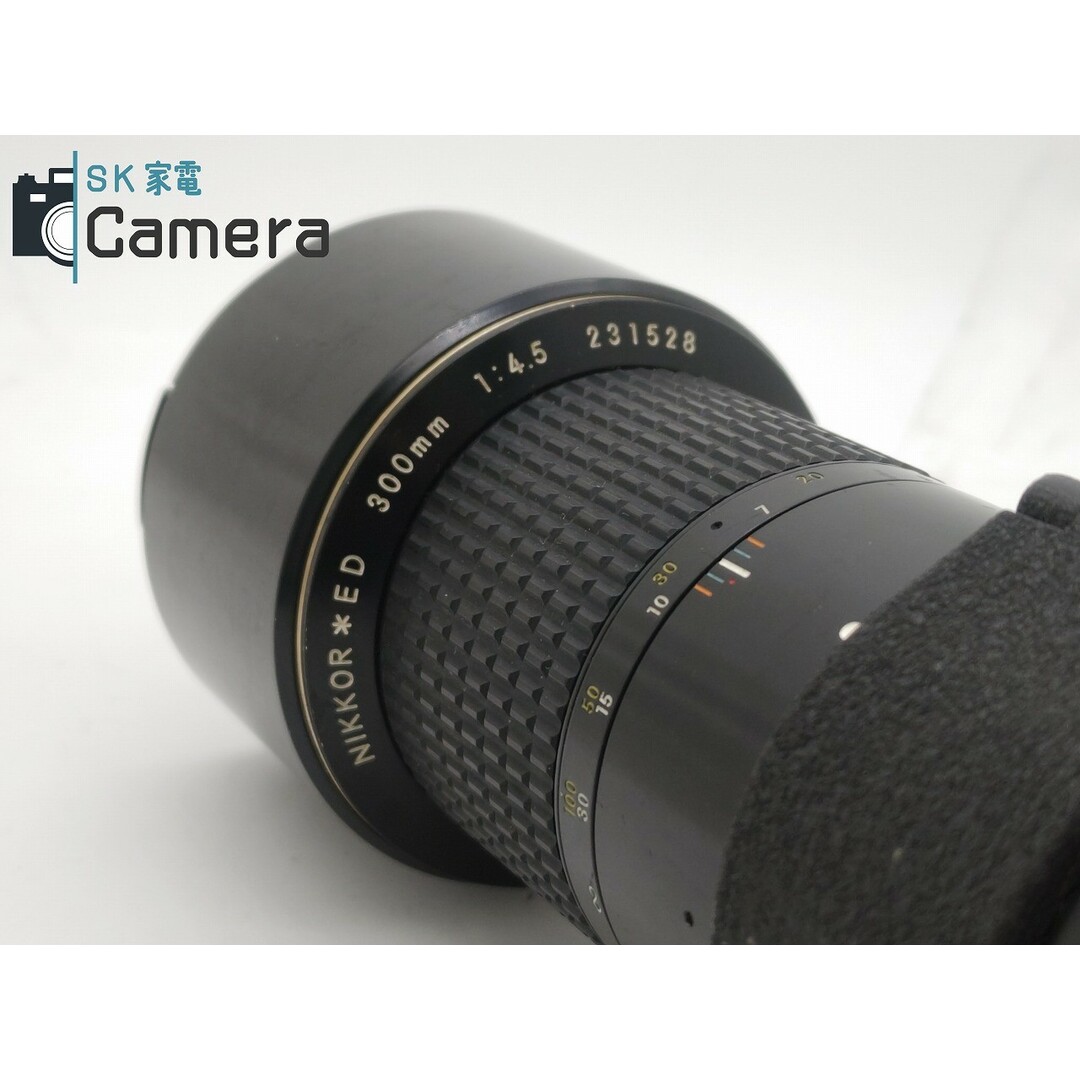 Nikon(ニコン)のNikon NIKKOR＊ED 300ｍｍ F4.5 Ai-s ニコン キャップ付き スマホ/家電/カメラのカメラ(レンズ(単焦点))の商品写真