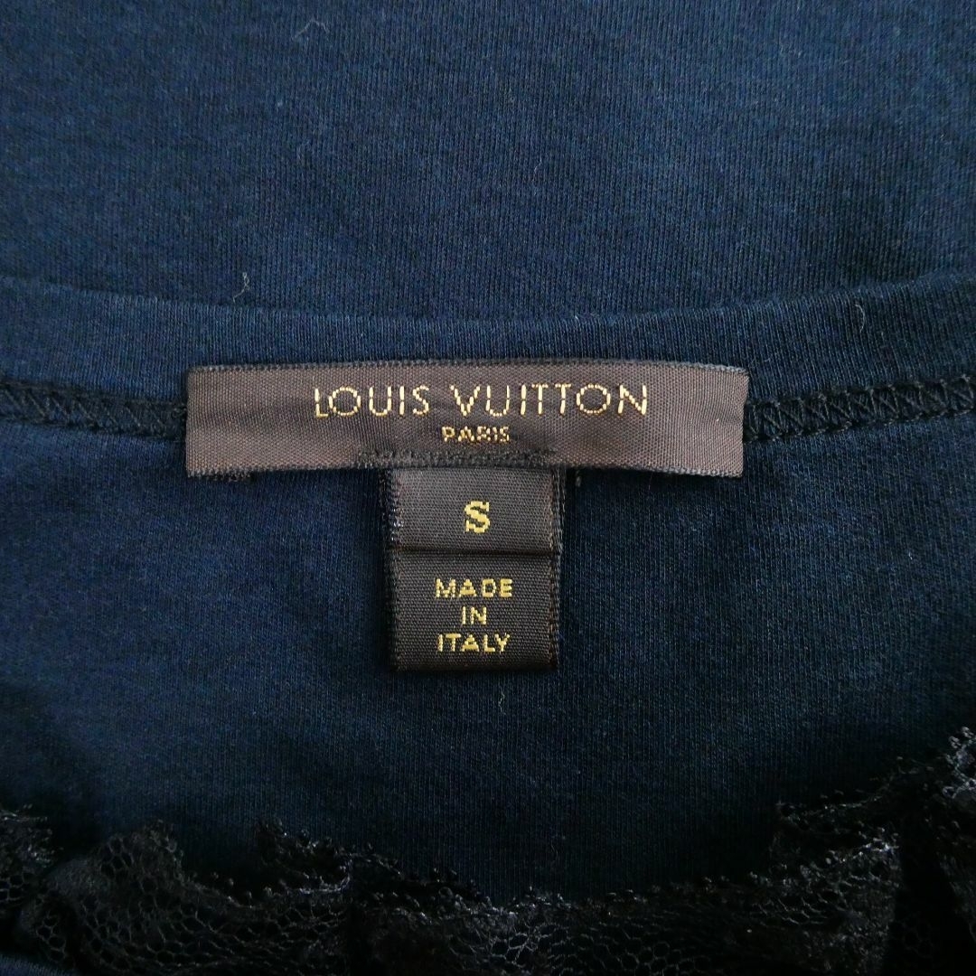 LOUIS VUITTON(ルイヴィトン)の美品 LOUIS VUITTON モノグラム レース リボン 長袖 カットソー レディースのトップス(カットソー(長袖/七分))の商品写真