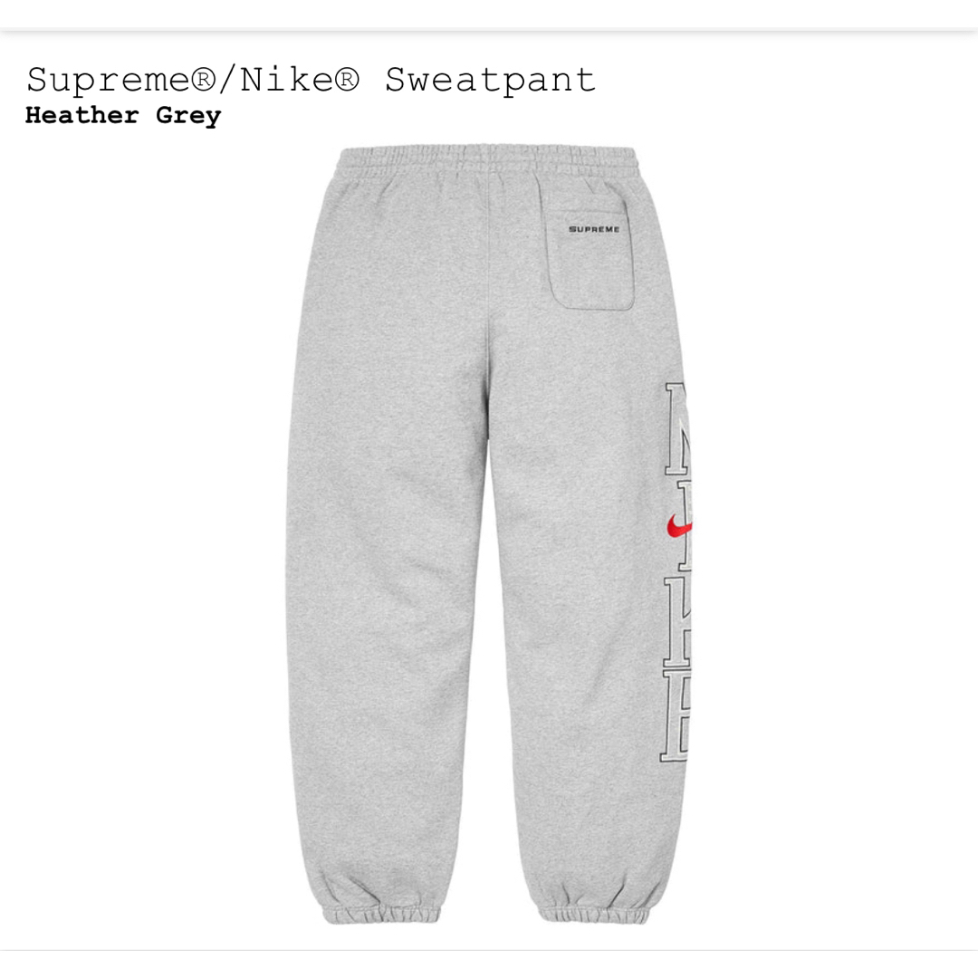 Supreme(シュプリーム)のSupreme Nike Sweatpant Heather Grey Lサイズ メンズのパンツ(その他)の商品写真