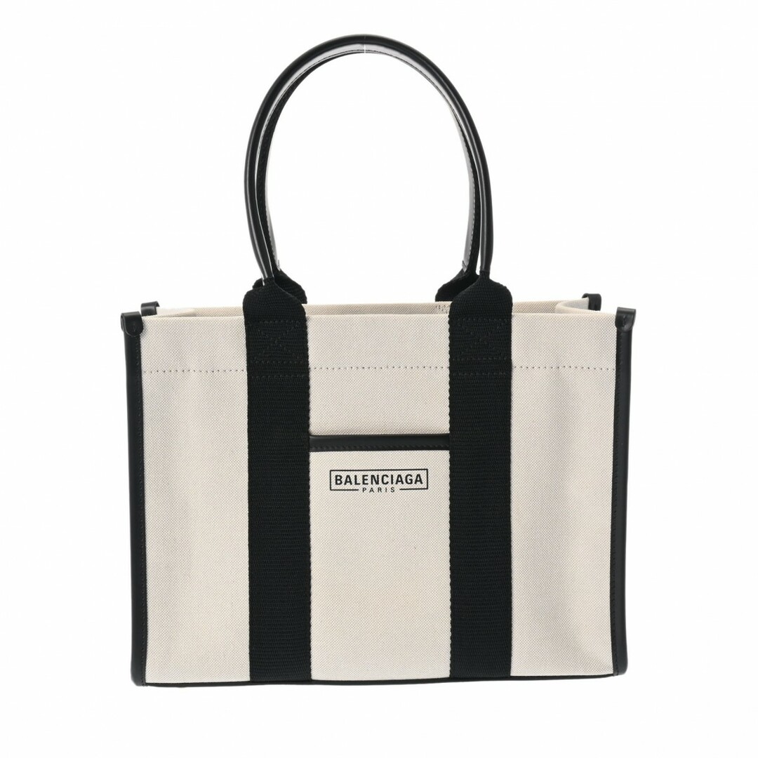 Balenciaga(バレンシアガ)のバレンシアガ  ハードウェア スモールトート トートバッグ 白/黒 レディースのバッグ(ショルダーバッグ)の商品写真