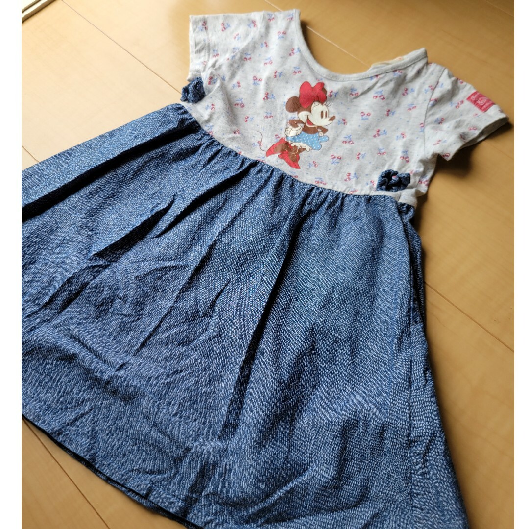 Disney(ディズニー)のミニー ワンピース キッズ/ベビー/マタニティのキッズ服女の子用(90cm~)(ワンピース)の商品写真