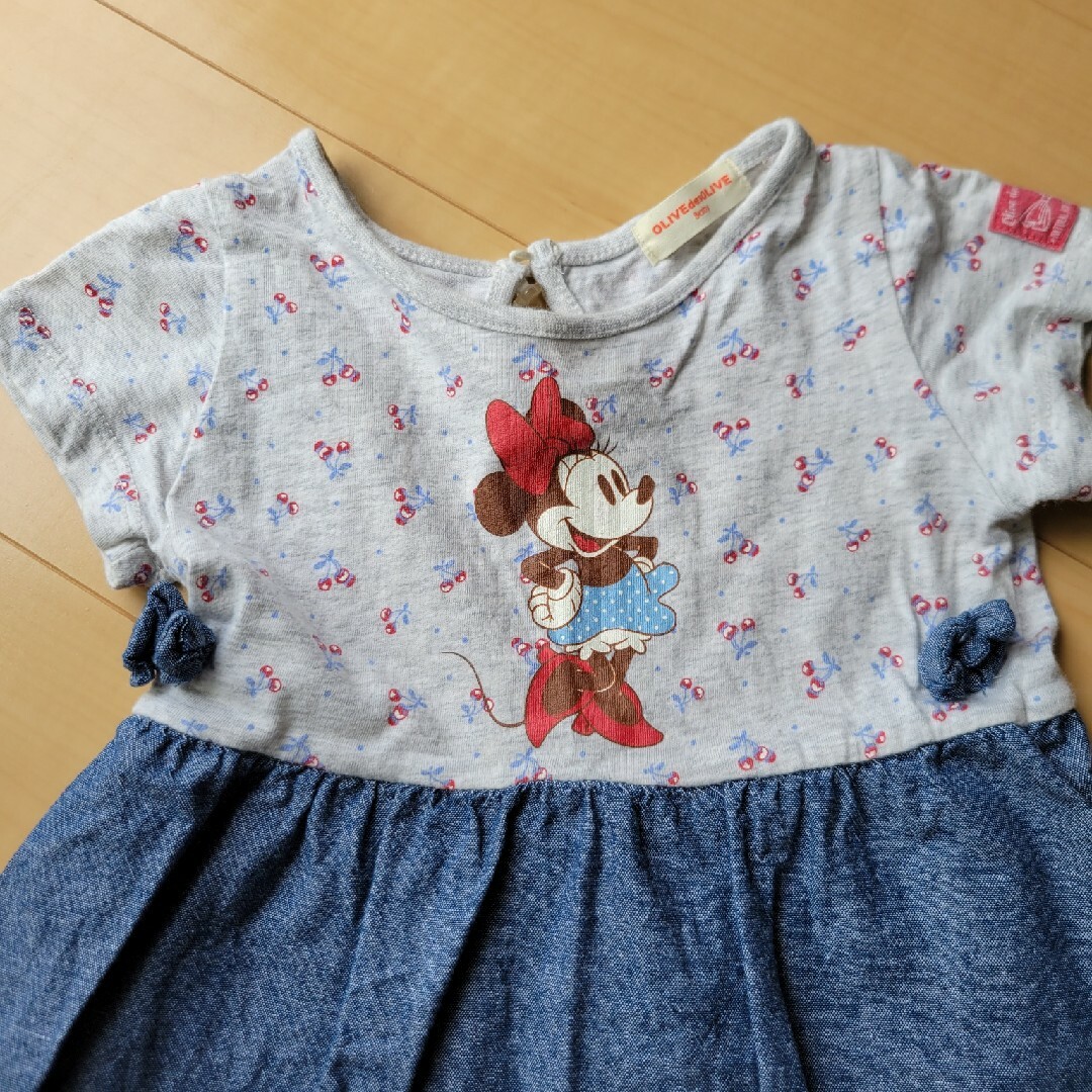 Disney(ディズニー)のミニー ワンピース キッズ/ベビー/マタニティのキッズ服女の子用(90cm~)(ワンピース)の商品写真