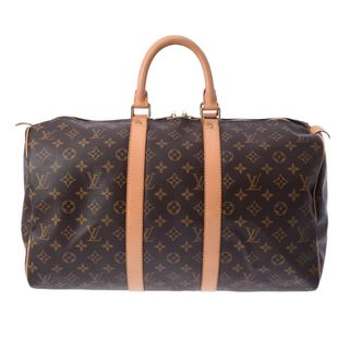 ルイヴィトン(LOUIS VUITTON)のルイヴィトン モノグラム キーポル 45 ボストンバッグ ブラウン(ボストンバッグ)