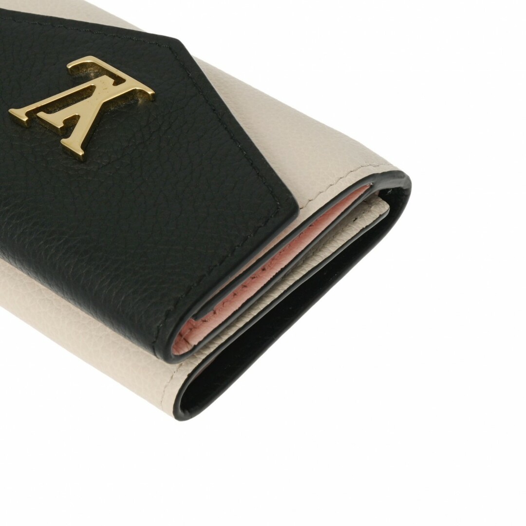 LOUIS VUITTON(ルイヴィトン)のルイヴィトン  ポルトフォイユ ロックミニ 三つ折り財布 黒/クリーム/ピ レディースのファッション小物(財布)の商品写真