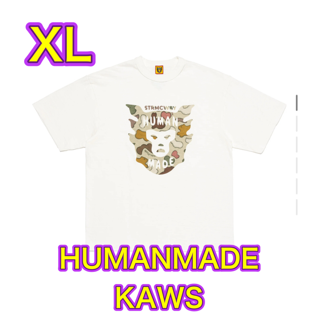 HUMAN MADE(ヒューマンメイド)のHUMANMADE KAWS Tシャツ ホワイト XL メンズのトップス(Tシャツ/カットソー(半袖/袖なし))の商品写真