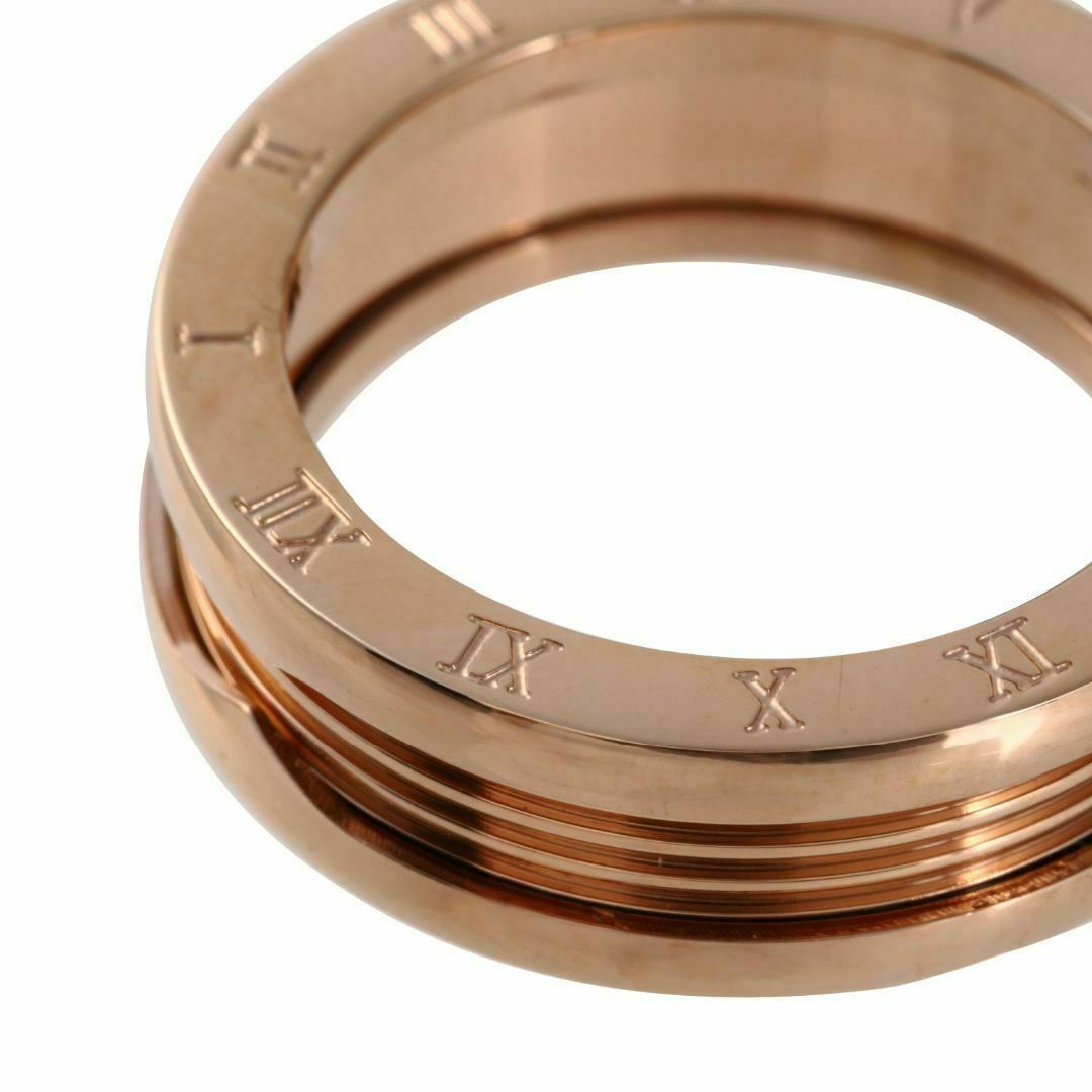 K18 ピンクゴールド ローマ数字 刻印 ゼロワン リング 金属アレルギー対応 メンズのアクセサリー(リング(指輪))の商品写真
