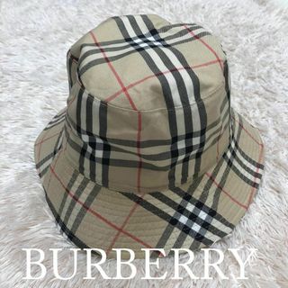 バーバリー(BURBERRY)の☆美品☆BURBERRY リバーシブルバケットハット ノバチェック ユニセックス(ハット)