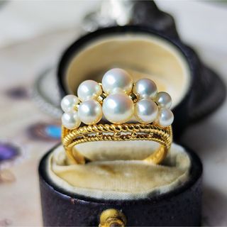 ミキモト(MIKIMOTO)のMIKIMOTO  ミキモト あこや真珠 ヴィンテージ(リング(指輪))