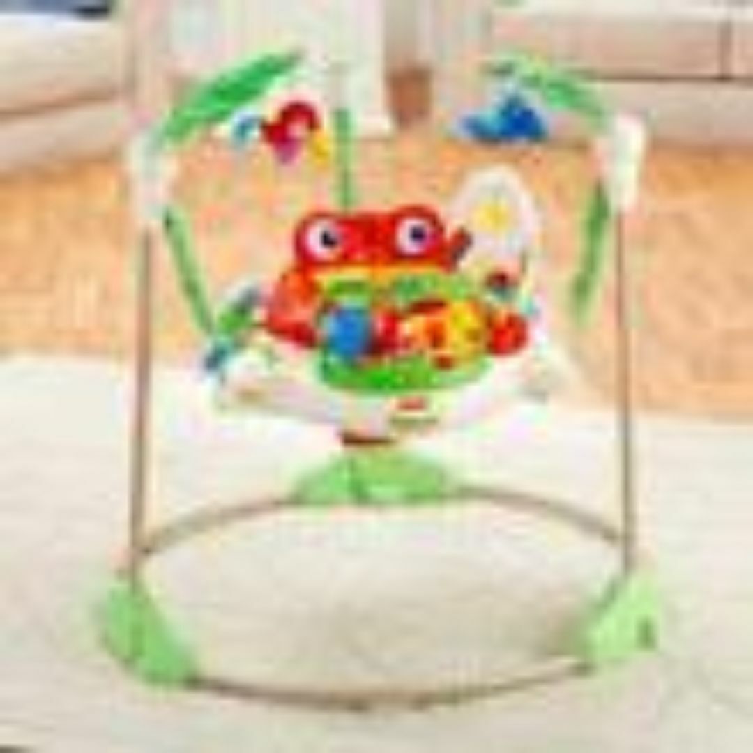 Fisher-Price(フィッシャープライス)の良品即決 フィッシャープライス　レインフォレスト　ジャンパルー 電池入 洗濯済  キッズ/ベビー/マタニティのおもちゃ(ベビージム)の商品写真